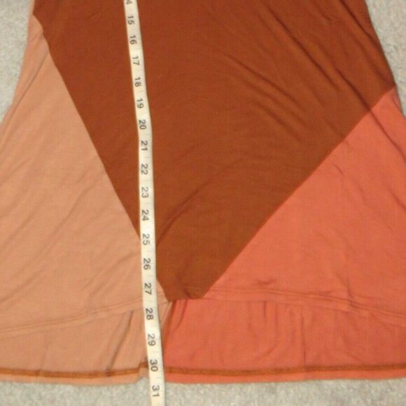 NEW NWOT LOGO Layers Lori Goldstein Color Block Knit Tank Tunic Top Sienna XXS - Picture 15 of 16